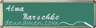 Alma Marschke Visitenkarte